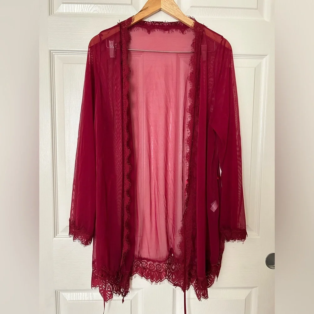 Oh La La Cheri | Eyelash Robe with Satin Sash